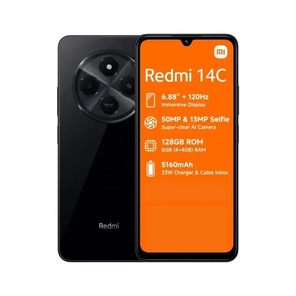 XIAOMI Celular Xiaomi Redmi 14C Midnight Black 8GB RAM 256GB (Colombia)