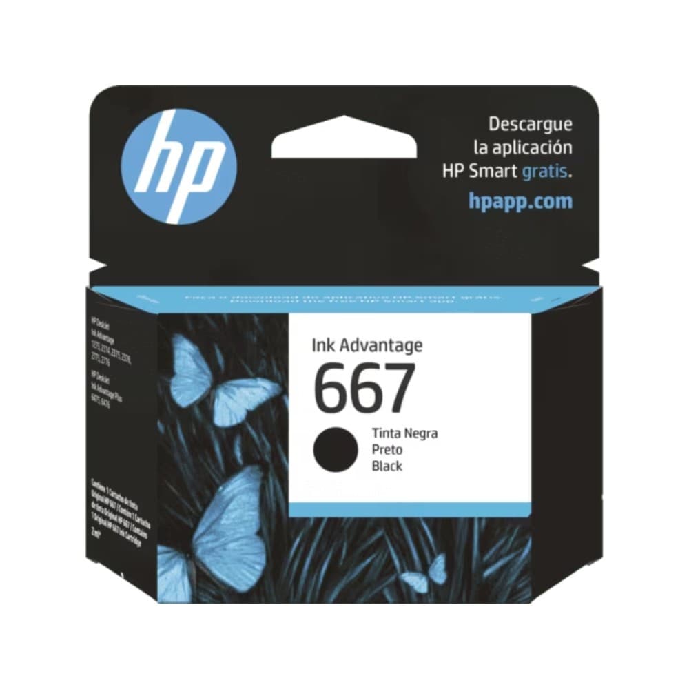 HPSUMINISTROS Cartucho De Tinta HP 667 Original COLOR Negro