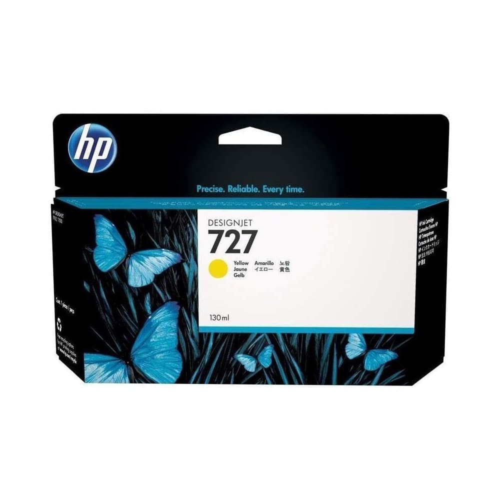 HPIMPGRANFORMATO Cartucho de tinta HP 727 DesignJet amarillo de 130 ml