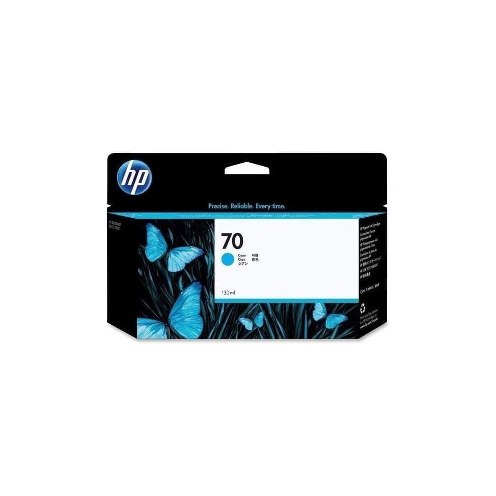 HPIMPGRANFORMATO CARTUCHO HP CIAN DE TINTA HP HP 70 130 ml