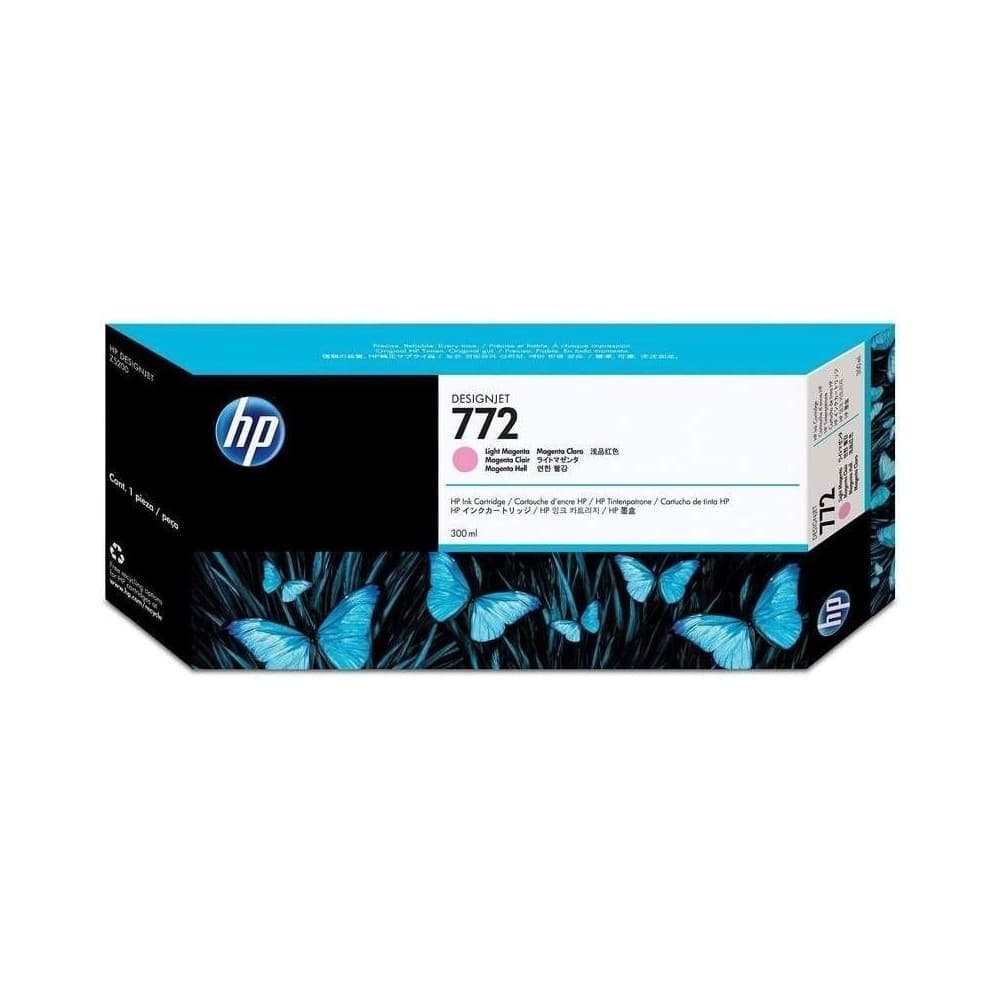 HPIMPGRANFORMATO Cartucho de tinta HP 772 DesignJet magenta claro de 300 ml