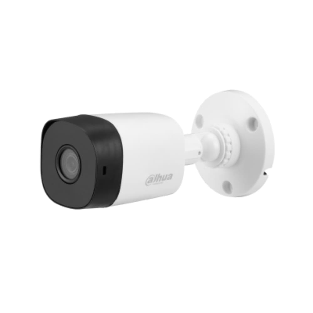 DAHUA Cámara Dahua tipo bala de focal fija IR HDCVI de 5 MP, Máximo 25 fps a 5 MP (salida de vídeo 16:9), Iluminación IR inteligente, 30 m de distancia de iluminación, Lente fija de 2,8 mm, CVI/CVBS/AHD/TVI conmutable, Micrófono incorporado,IP67, 12 VCC.