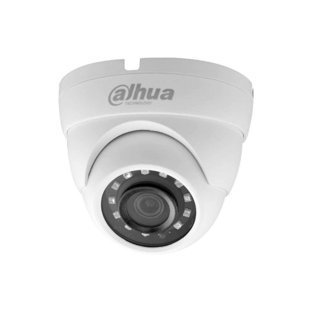 DAHUA Camara Dahua Domo, 4MP, Lente fijo 2,8mm, 4en1 (CVI/TVI/AHD/CVBS), Metal, DWDR, Smart IR30m, IP67, 12VDC.