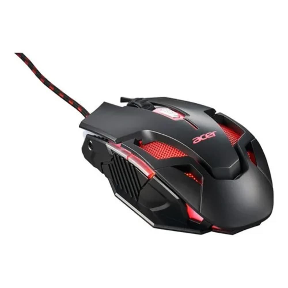 ACERPCSCONSUMO Nitro Mouse NMW105 6400Dpi/Conexión Con Cable / 9 Botones/Diseño ergonomico/Color Black