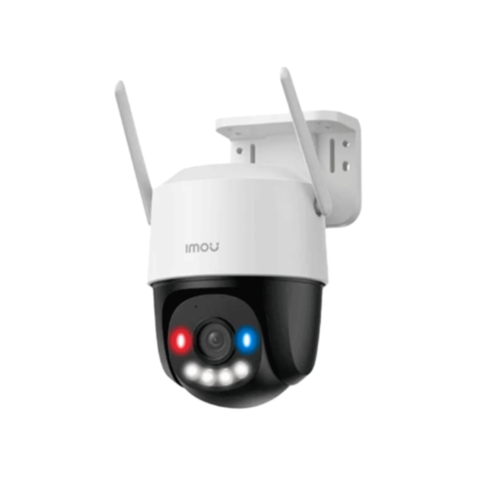 IMOU CRUISER SC 3MP IP WIFI, FULL COLOR, LENTE DE 3.6MM, SD HASTA 512GB, DETECCION DE MOVIMIENTO Y HUMANOS, 2 LUCES DE ADVERTENCIA ROJAS Y AZULES, MICRÓFONO Y ALTAVOZ INTEGRADOS, SIRENA DE 110 DB, COMPATIBLE CON WI-FI 6