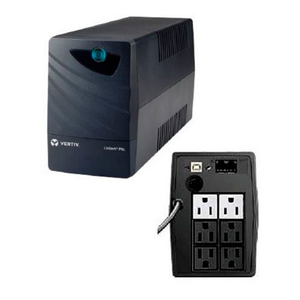 VERTIV UPS Liebert PSL Line-Interactive 1500VA/900W 120V Tower, (8) NEMA outlets