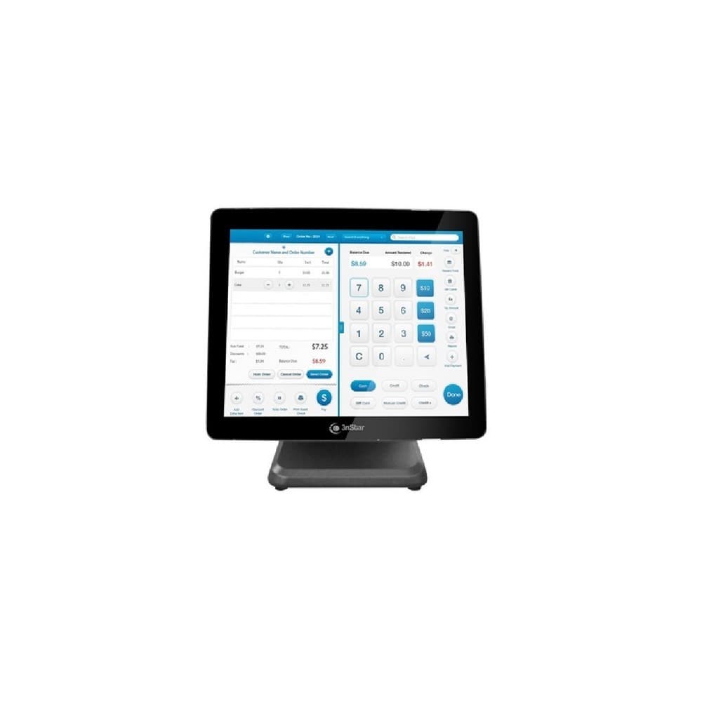 3NSTAR Sistema Pos All-in-One 3nstar Pantalla 15“ tactil 4GB RAM - 120 GB SSD USB/RS232/VGA Plateado