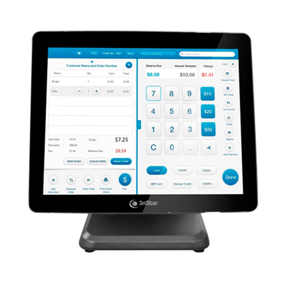 3NSTAR Sistema POS 3NSTAR 15 Pulgadas All In One COLOR Plateado