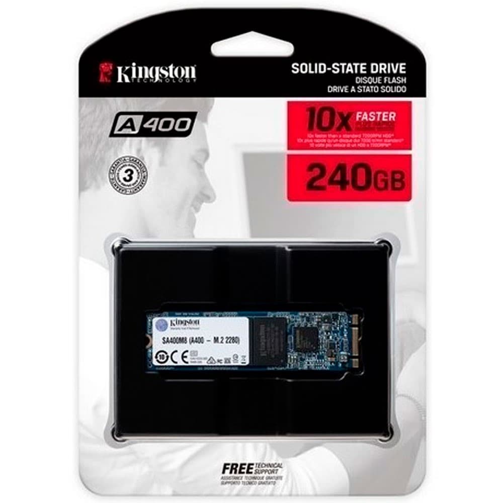 KINGSTON DIGITAL Unidad de estado solido sdd kingston A400 240GB M.2