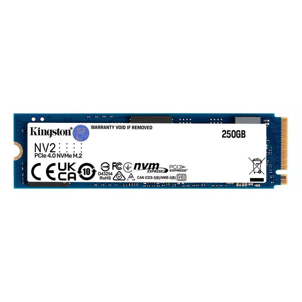 KINGSTON DIGITAL Unidad de estado solido ssd kingston NV2 250GB M.2 PCIe NVMe