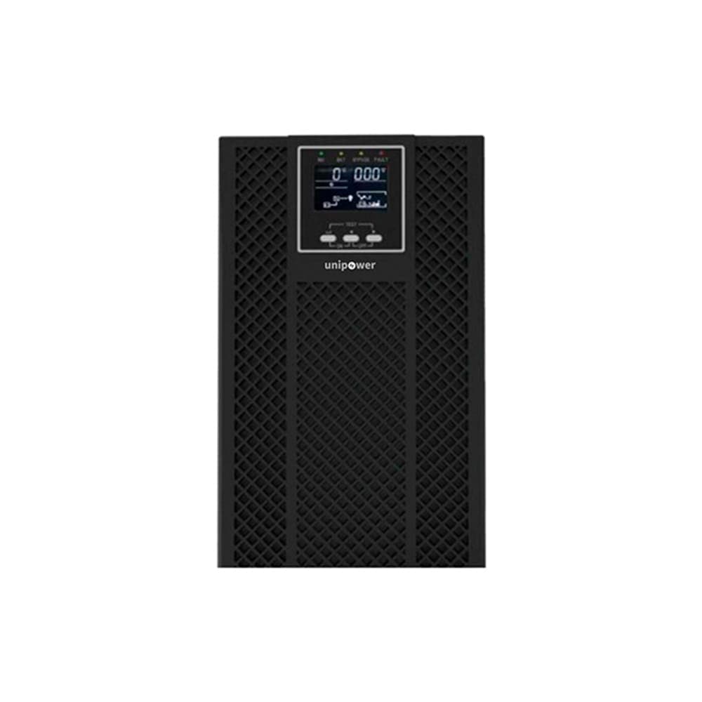 UNIPOWER 2KVA /2KW UPS torre, con 4 bat12v 9AH, 120V 60HZ/ 8 tomas L5-20R.LCD; HID USB, SNMP slot , RS232. cargador ajustable 1-12amp. Opción banco baterias externos. Toma de entyrada NEMA5-15P.
