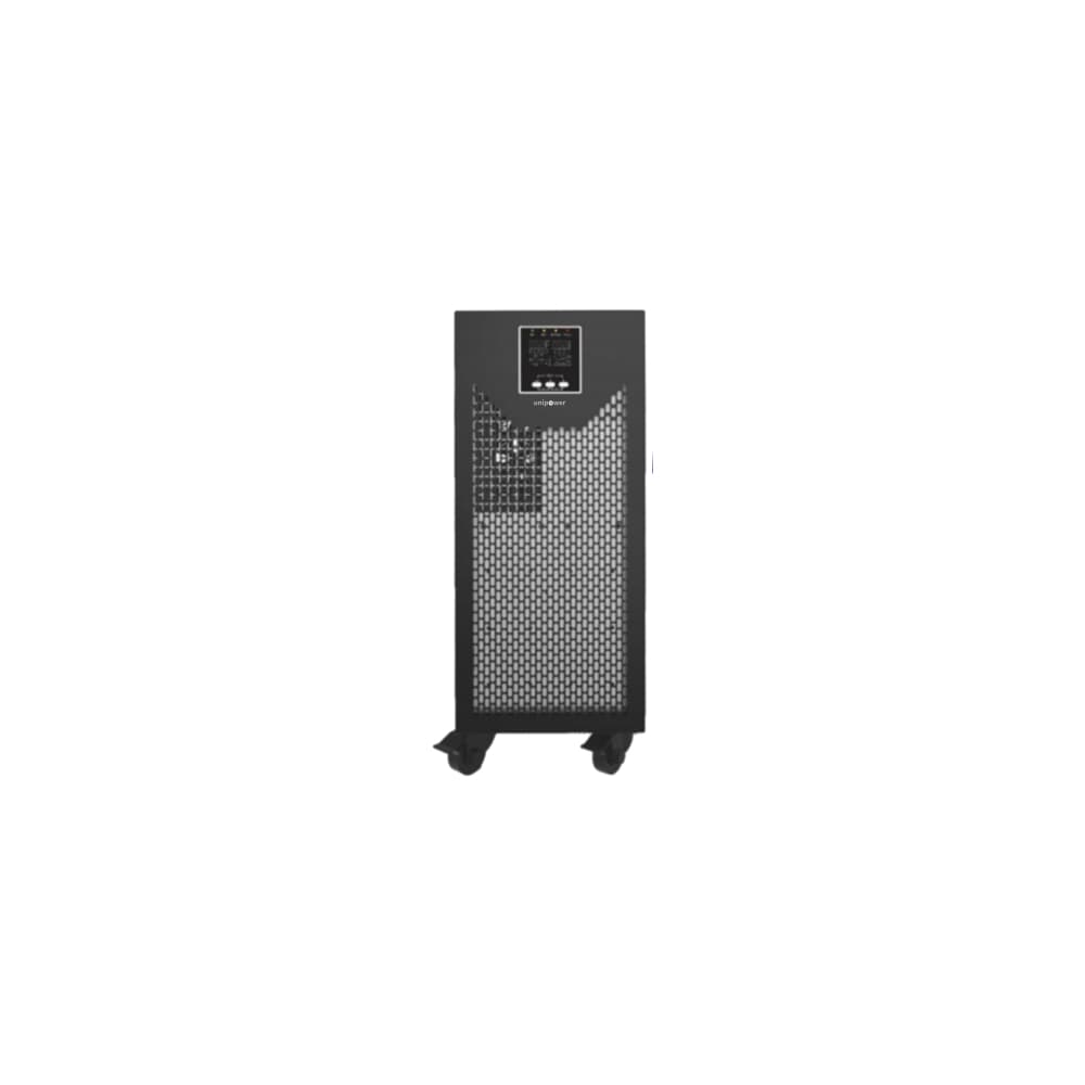 UNIPOWER 10KVA /10KW UPS torre, con 20bat 12v7AH, Hardwire ( bornera) y con transformador de aislameinto a la salida ,220V/120V 60HZ.LCD; HID USB, SNMP slot , RS232. Cargador ajustable 1-12 amp, By pass de mantenimiento y opcional de banco de baterias adicionales