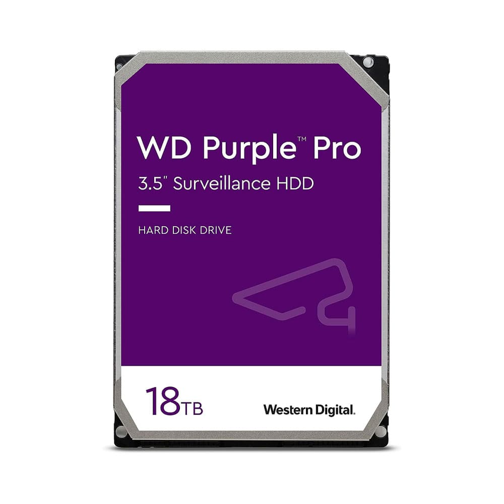 WESTERN DIGITAL Disco duro para video inteligente WD Purple Pro 18TB- SATA- 3,5 Inch-7200 -512 MB GARANTIA 5 AÑOS